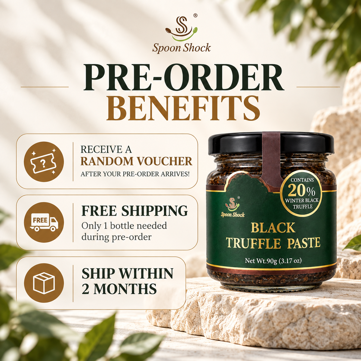Winter Black Truffle Paste | 20% Real Truffle | 90g