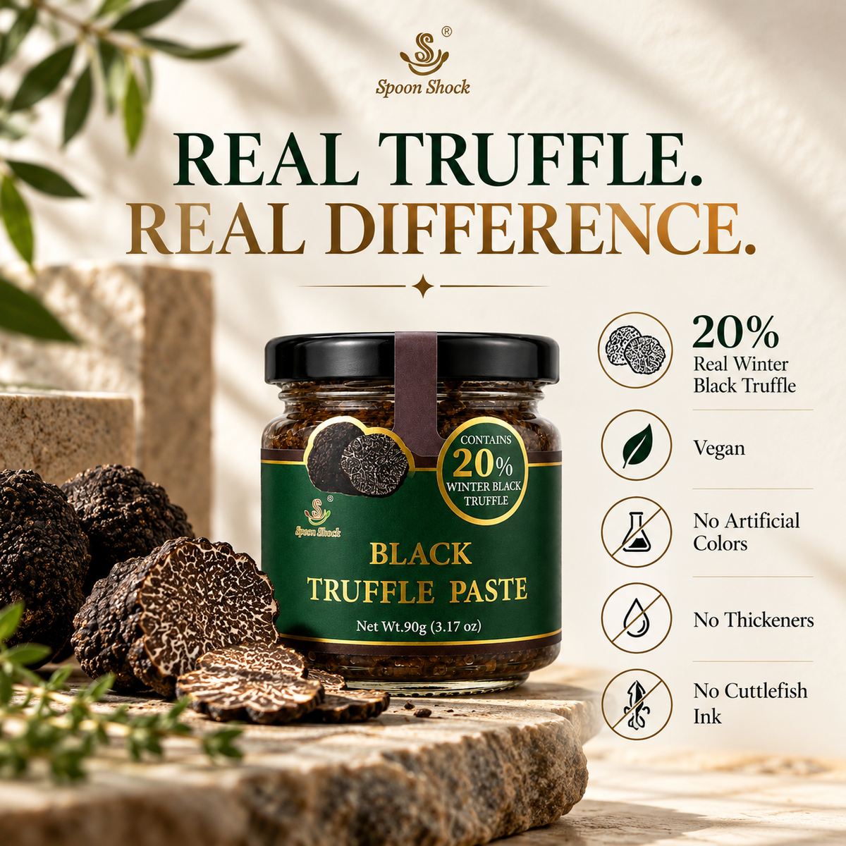 Winter Black Truffle Paste | 20% Real Truffle | 90g